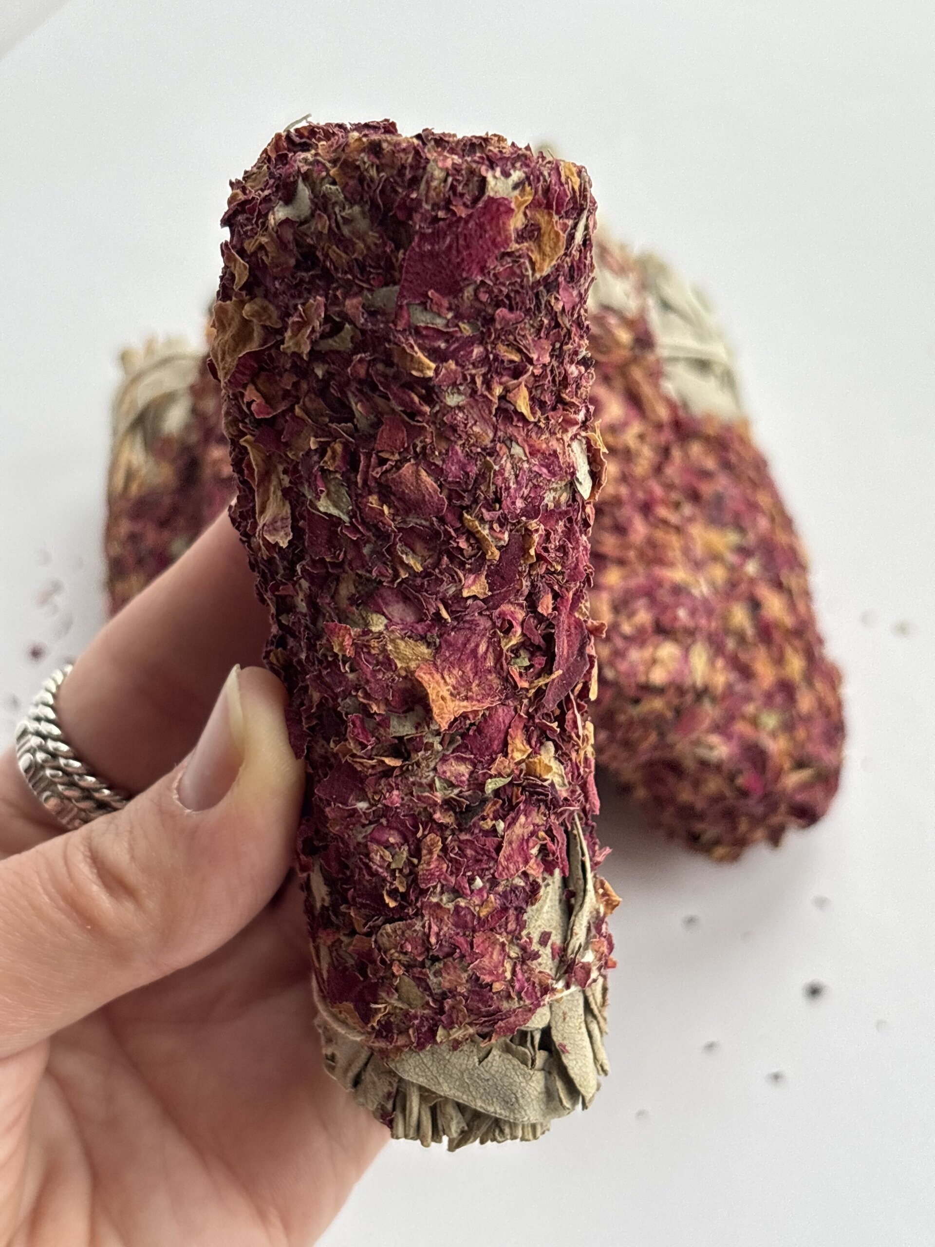 Salvia Blanca con Rosas - 2
